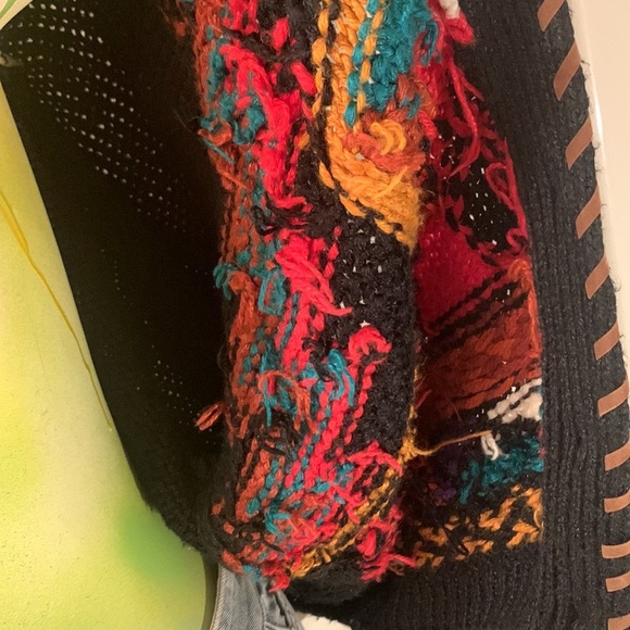 VINTAGE CAROLINA COLOURS Chunky Funky Kawaii Cute Cardigan Sweater - Picture 13 of 14